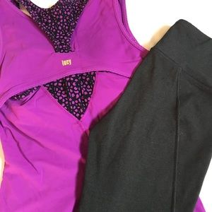 Lucy workout top and bottoms